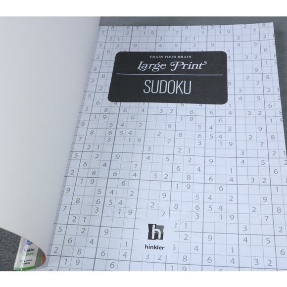 Large Print Puzzles Sudoku Hinkler120 Easy to Hard Puzzles Brain Training Book - Picture 2 of 5